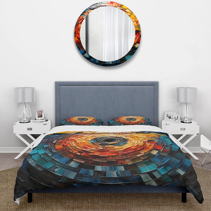 Colorful Vinyl Record Vinyl Mosaic III - Duvet Cover Set