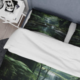 Waterfall Hidden Oasis Forest II - Duvet Cover Set