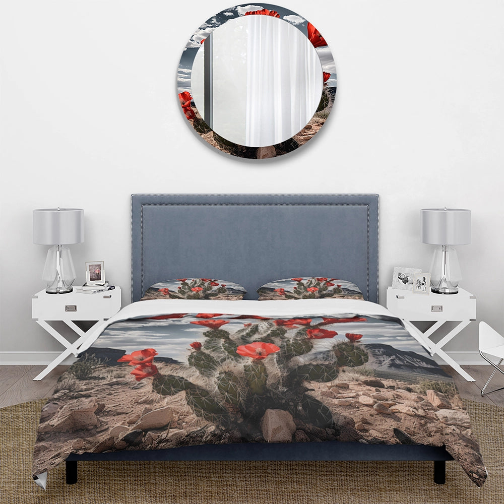 Western Desert Cactus Serenade - Duvet Cover Set