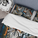 Black and White Zebra Patterns Dynamic I - Duvet Cover Set