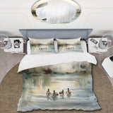 Ducks in Pond II - Duvet Cover Set