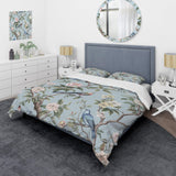 Chinoiserie With Birds and Peonies XIV - Duvet Cover Set