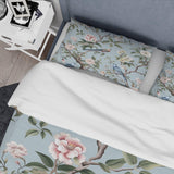 Chinoiserie With Birds and Peonies XIV - Duvet Cover Set