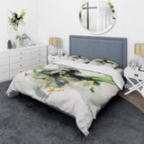 Green and Black Splash - Duvet Cover Set