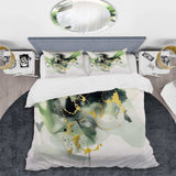 Green and Black Splash - Duvet Cover Set