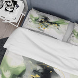 Green and Black Splash - Duvet Cover Set