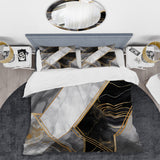 Marble Granite Agate With Touches Of Gold IV - Duvet Cover Set