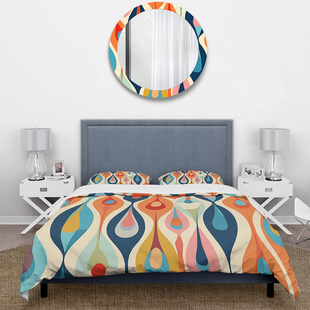 Retro Abstract Drops XI - Duvet Cover Set