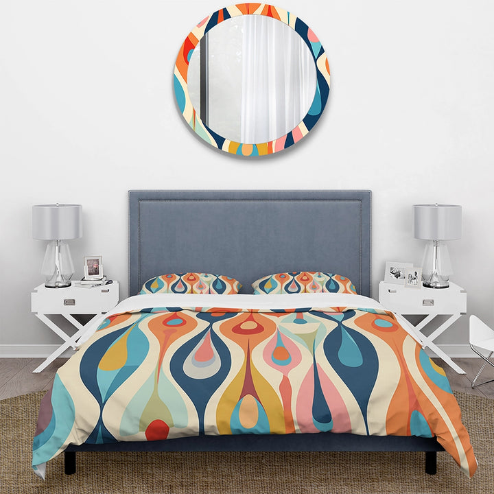 Retro Abstract Drops XI - Duvet Cover Set