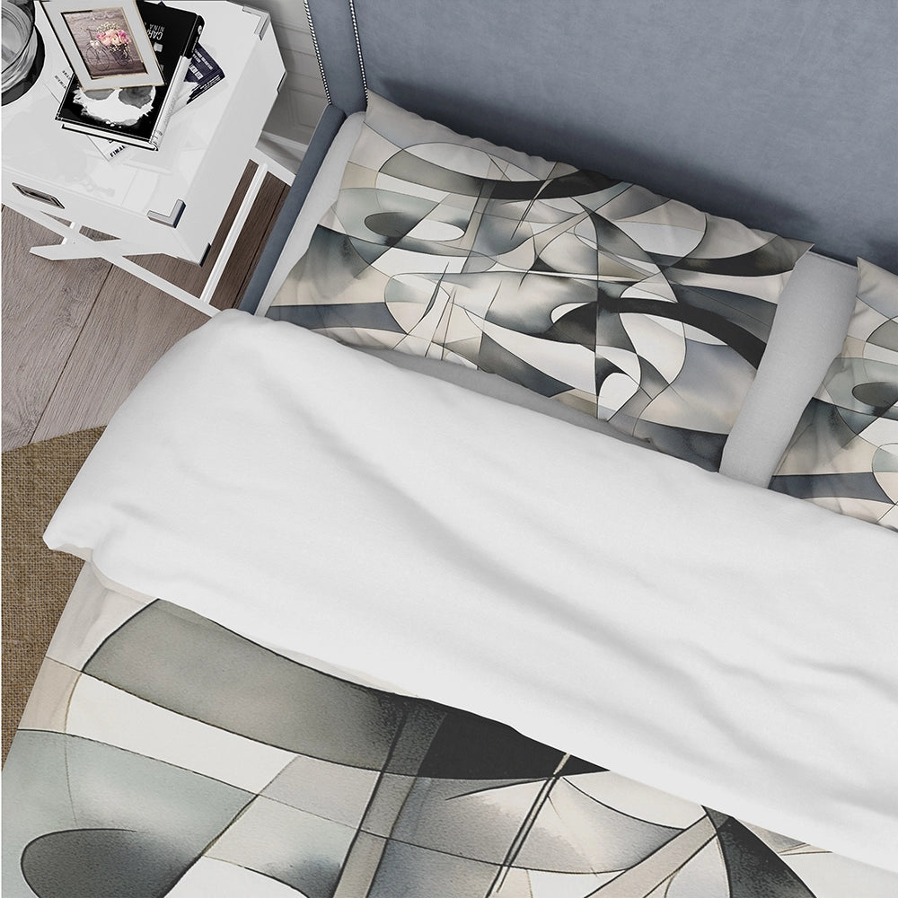 Abstract Neutral XIII - Duvet Cover Set