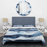 Abstract Classic Blue Waves II - Duvet Cover Set