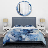 Abstract Classic Blue Waves V - Duvet Cover Set