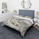 Grey and Yellow Mosaic II - Duvet Cover Set