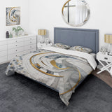 Grey and Yellow Mosaic II - Duvet Cover Set