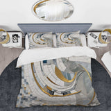 Grey and Yellow Mosaic II - Duvet Cover Set