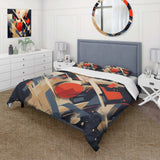 Red and Black Depth Corner I - Duvet Cover Set