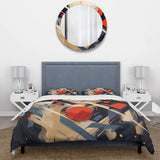 Red and Black Depth Corner I - Duvet Cover Set