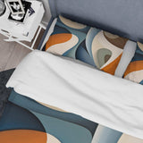 Blue Orange Symmetrical Visions - Duvet Cover Set