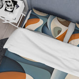 Blue Orange Symmetrical Visions - Duvet Cover Set