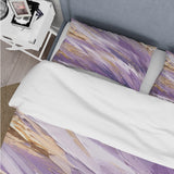 Purple and Gold Dynamic Abstractions II - Duvet Cover Set