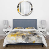 Yellow and Grey Beyond The Canvas II - Duvet Cover Set