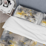 Yellow and Grey Beyond The Canvas II - Duvet Cover Set