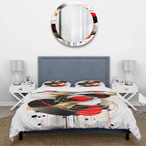 Red and Black Abstract Symphony IV - Duvet Cover Set