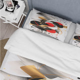 Red and Black Abstract Symphony IV - Duvet Cover Set