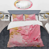 Pink and Gold Emerging Energies III - Duvet Cover Set