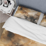 Brown and Cream Abstract Fluidity - Duvet Cover Set