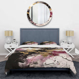 Gold and Pink Fluid Fusion II - Duvet Cover Set