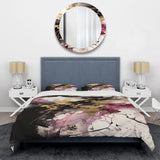 Gold and Pink Fluid Fusion II - Duvet Cover Set