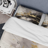 Gold and Grey Fluid Fusion II - Duvet Cover Set