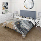 Grey Black Aqua Symphony - Duvet Cover Set