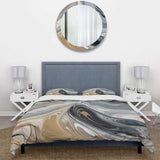 Grey Black Aqua Symphony - Duvet Cover Set