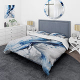 Blue and Grey Ethereal Elixir I - Duvet Cover Set