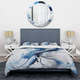 Blue and Grey Ethereal Elixir I - Duvet Cover Set