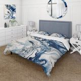 Blue and Grey Ethereal Elixir IV - Duvet Cover Set