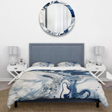 Blue and Grey Ethereal Elixir IV - Duvet Cover Set