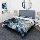 Blue Grey Ethereal Elixir I - Duvet Cover Set