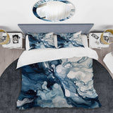 Blue Grey Ethereal Elixir I - Duvet Cover Set