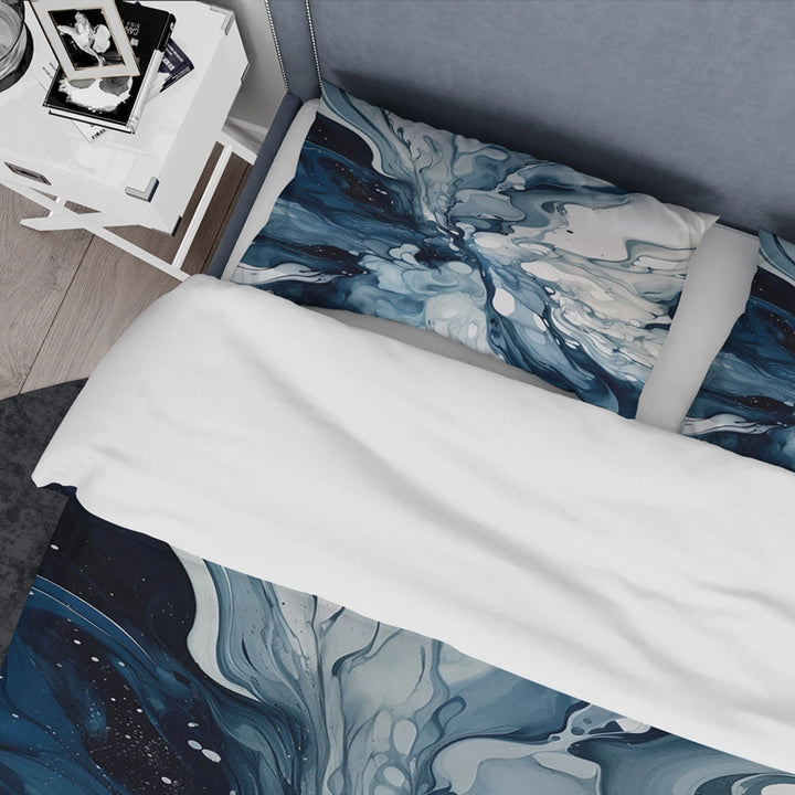 Blue Grey Ethereal Elixir I - Duvet Cover Set