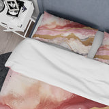 Pink and Gold Enchanted Spills I - Duvet Cover Set
