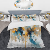 Teal and Gold Elegance - Duvet Cover Set