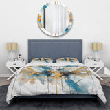 Teal and Gold Elegance - Duvet Cover Set