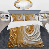 Gold Eternal Swirl I - Duvet Cover Set