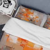 Orange Brown Shattered Realities - Duvet Cover Set