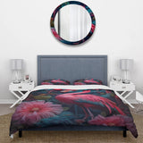 Tropical Flamingo Grace III - Duvet Cover Set