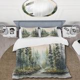 Tranquil Forest Oasis III - Duvet Cover Set