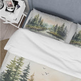 Tranquil Forest Oasis III - Duvet Cover Set